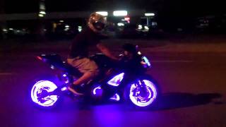 HAYABUSA GSXR KAWASAKI LED BIKE LIGHT KITS BY ALL THINGS CHROME [upl. by Beaufort908]