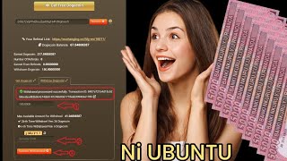 FREE DOGECOIN  Claim now  Dore uko wakorera ukanabikuza Dogecoin kubuntu [upl. by Atnas]