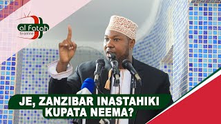 JE ZANZIBAR INASTAHIKI KUPATA NEEMA [upl. by Esorrebma]