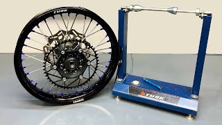 How to Lace and True Dirt Bike Wheels [upl. by Tad782]