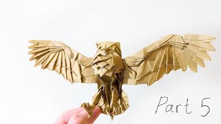 Origami BLAKISTON’S Fish Owl Tutorial PART 5 [upl. by Hiller]