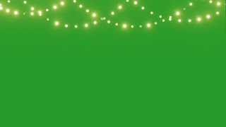 animated string lights green screen  green screen string lights [upl. by Eelytsirk389]