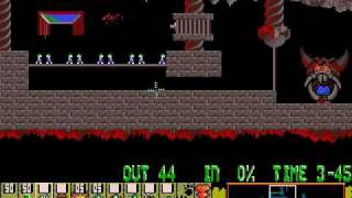 Lemmings music  quotGalop from Orpheus in the Underworld cancanquot  PC DOS Level 06 [upl. by Relyc252]