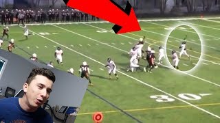 REACTING TO MY HIGH SCHOOL QUARTERBACK FOOTBALL HIGHLIGHTS [upl. by Tandy]