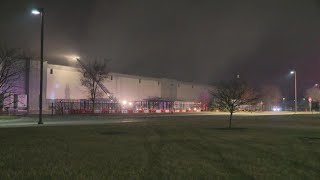 Plainfield Walmart warehouse fire 6 am  March 17 Update [upl. by Brynna]