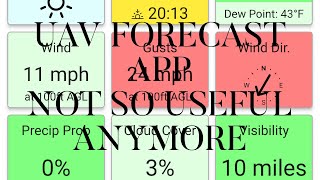 UAV Forecast App Not so useful anymore [upl. by Yrogreg]