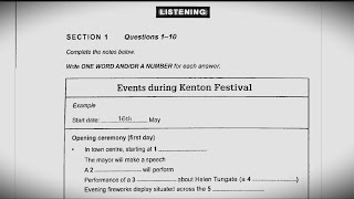 Events during kenton Festival ielts listening [upl. by Runkel859]