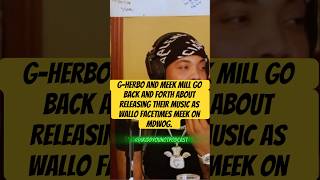 GHerbo and Meek Mill at it about releasing their music as Wallo FaceTimes Meek gherbo meekmill [upl. by Perron]