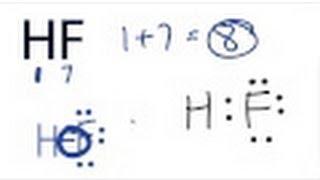 HF Lewis Structure  How to Draw the Dot Structure for HF [upl. by Eenert71]