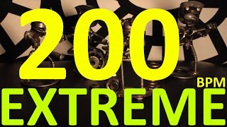 200 BPM  EXTREME  44 Drum Track  Metronome  Drum Beat [upl. by Em]