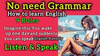 no need grammarhow to learn English in 2025learn english through english story englishstory [upl. by Warchaw242]