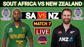 LIVE SA Vs NZ 7th Match World Cup 2023  South Africa Vs New Zealand Live Commentary  2nd Inning [upl. by Keating]