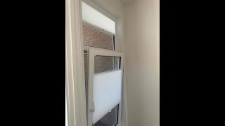 Nordic Blinds installation of a VS2 blind into a window with slanted glazing bead [upl. by Travus54]