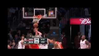 Donatas Motiejunas fakes out Kris Humphries [upl. by Hoeve454]