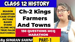 Kings farmers and towns class 12 mcqKings farmers and towns class 12 mcq questionClass 12 History [upl. by Kerek]