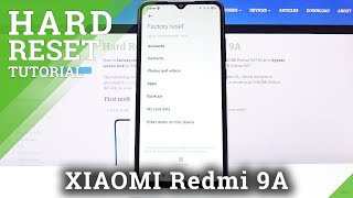 Xiaomi Redmi 9A Factory Reset by Menu [upl. by Carlyn]