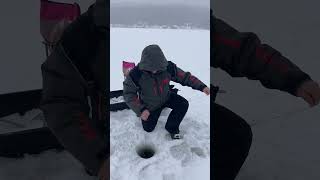 Worthley Pond Ice Fishing  Maine  January 2024 [upl. by Aggy590]