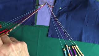 Bobbin Lacemaking Tutorial Torchon Ground  Half Stitch pin Half Stitch [upl. by Lsil772]