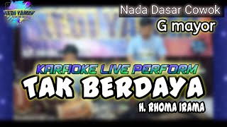 Tak berdaya  HRhoma irama karaoke nada cowo G mayor [upl. by Thisbee762]