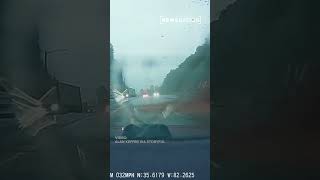 Couple narrowly dodges mudslide while driving though Hurricane Helene [upl. by Mirabelle366]