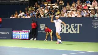 Roddick OnCourt Interview After Atlanta Win Over Mahut [upl. by Gloriane929]