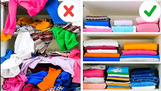 34 FOLDING TIPS TO SAVE YOUR SPACE AND TIME  GENIUS LIFE HACKS FOR TRAVEL [upl. by Leasia]