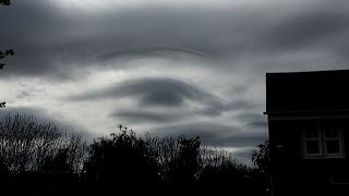 All Seeing Eye of Horus the Egyptian Sun God appears in the sky over Leeds UK [upl. by Malchy]