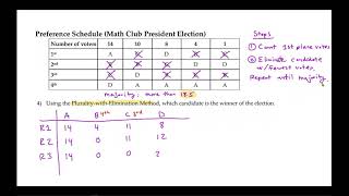 Voting Methods The Plurality with Elimination Method [upl. by Alol]