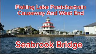 Not Grand Isle Speckled Trout Fishing But Lake Pontchartrain Seabrook Bridge [upl. by Einnil502]