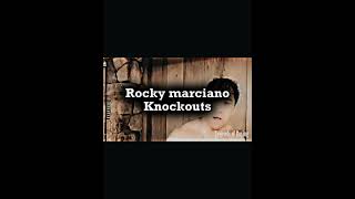 Rocky marciano Knockouts [upl. by Yentyrb]