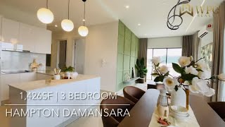 HAMPTON DAMANSARA  1426sqft  3 BEDROOM  DEVELOPER UNIT FOR SALE [upl. by Eitac142]