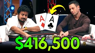 ACES Dominate AGAIN Epic 416500 in Part 2 of WPT SUPER HIGH Stakes Cash Game [upl. by Charita]