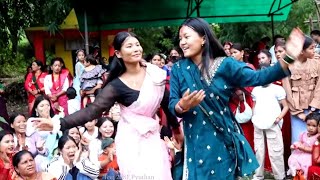 Nepali Cuture dance तिजमा युबती हरुको रमाईलो नाचगान को पश्तुती । [upl. by Krisha]