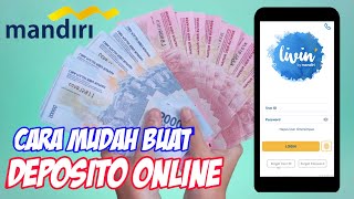 Cara Mudah Membuat Deposito Bank Mandiri Online dari MBanking  Deposito Mandiri  Fendy Artha [upl. by Pomeroy]