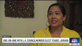 Ysabel Jurado speaks out after winning LA City Council race [upl. by Hannahoj]