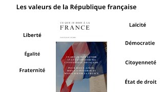 LES VALEURS DE LA REPUBLIQUE FRANÇAISE [upl. by Zoltai]