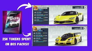 25K TOKENS SPENDING SPREE  Asphalt 9 BOS Packs Opening [upl. by Wein884]