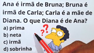 5 QUESTÕES DE RACIOCÍNIO LÓGICO  Nível 1  ProfMarcelo [upl. by Nivel]