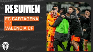 FC CARTAGENA 1  2 VALENCIA CF  RESUMEN DEL PARTIDO [upl. by Samaj]