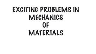 Timoshenko amp Gere Strength of Materials Chapter 1 Solved Example 1 [upl. by Pik832]