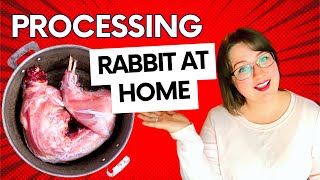 Processing RABBITS at home  Our Doe is PARALYZED Viewer discretion advised [upl. by Leamiba]