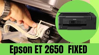 Epson ET 2650  How to Unclog Print Head  Eco Tank Printing PROBLEM SOLVED  MUST WATCH [upl. by Rainwater]