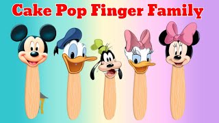 CAKE POP FINGER FAMILY  Finger Family Song With Lollipop  Fun Kids Songs [upl. by Leihcey]