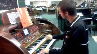 Aaron playing a Lowrey Organ random Rhapsody [upl. by Yeuh907]