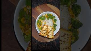 Best veggie rice bowl shorts ytshorts ricebowl paneerbowl youtubeshorts dinnerrecipe [upl. by Arama]