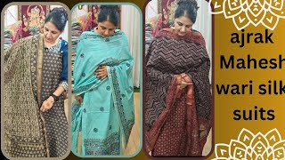 ajrak maheshwari silk suit 9992958156 [upl. by Moureaux]