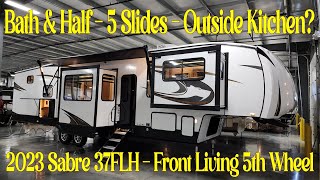 Front Living Fifth Wheel 2023 Sabre 37FLH by Forestrive RVs  Couchs RV Nation All About RVs Review [upl. by Llertnor28]