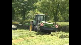 John Deere 7810 mowing [upl. by Rycca980]