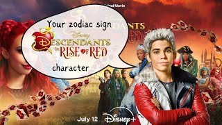 Your Zodiac Sign your Descendants Rise of Red character 🌹♥️ [upl. by Reginauld612]