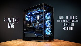 Phanteks NV5 Build  Dark Hero Z790  14900k TUF4070ti Build  asmrsound [upl. by Annel]